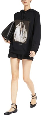 (W) 막스마라 블랙 프린티드 그래픽 후드티 긴팔 1926013906004-LILLO Details for (W) 막스마라 블랙 프린티드 그래픽 후드티 긴팔 1926013906004-LILLO