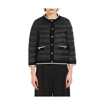 (Women) 'S Max Mara MaxMara Black Short Down Jacket Long Sleeve Casual Coat 2419481024600-002