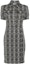 Order (Women) 'S Max Mara MaxMara Black Short Sleeve Mini Dress with All-Over Print Design 2411621022600-001