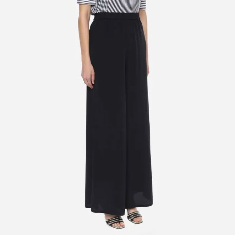 Purchase (W) ''S Max Mara MaxMara 黑色寬版側開衩休閒長褲 1131011206007-BOHEME