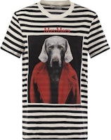 (Women) 'S Max Mara MaxMara Black Striped Animal Print Crewneck T-Shirt. 1946084106003 (Women) 'S Max Mara MaxMara Black Striped Animal Print Crewneck T-Shirt. 1946084106003