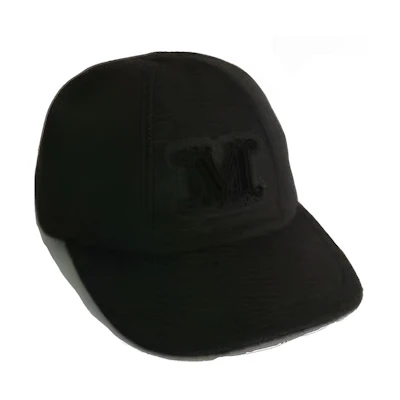(Women) 'S Max Mara MaxMara Black Visor Stylish Baseball Cap AMICHE-002