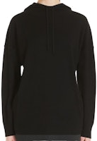 (Women) 'S Max Mara MaxMara Black Wool Cashmere Hoodie Sweater Loose Fit Pullover 1361012106005-ULRICO (Women) 'S Max Mara MaxMara Black Wool Cashmere Hoodie Sweater Loose Fit Pullover 1361012106005-ULRICO