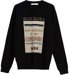 (W) ''斯玛拉 MaxMara 黑色羊毛羊绒圆领套头毛衣纯色设计'' 1366181306021-HIGHER Buy (W) ''斯玛拉 MaxMara 黑色羊毛羊绒圆领套头毛衣纯色设计'' 1366181306021-HIGHER