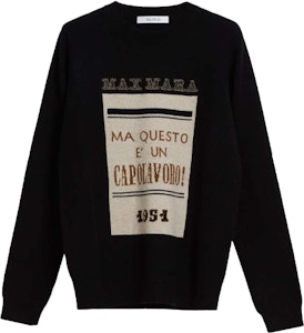 (W) ''斯玛拉 MaxMara 黑色羊毛羊绒圆领套头毛衣纯色设计'' 1366181306021-HIGHER Order (W) ''斯玛拉 MaxMara 黑色羊毛羊绒圆领套头毛衣纯色设计'' 1366181306021-HIGHER