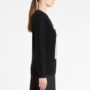 (W) ''斯玛拉 MaxMara 黑色羊毛羊绒圆领套头毛衣纯色设计'' 1366181306021-HIGHER Details for (W) ''斯玛拉 MaxMara 黑色羊毛羊绒圆领套头毛衣纯色设计'' 1366181306021-HIGHER