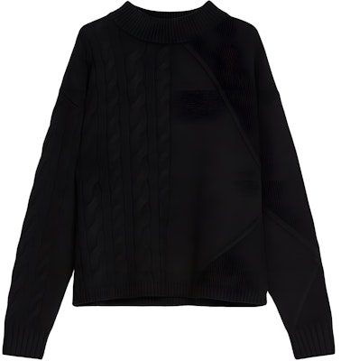 (Women) 'S Max Mara MaxMara Black Wool Cashmere Ribbed Crewneck Long Sleeve Sweater 1366142306008-ACCORDO Buy (Women) 'S Max Mara MaxMara Black Wool Cashmere Ribbed Crewneck Long Sleeve Sweater 1366142306008-ACCORDO