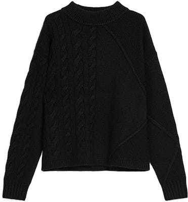 (Women) 'S Max Mara MaxMara Black Wool Cashmere Ribbed Crewneck Long Sleeve Sweater 1366142306008-ACCORDO Order (Women) 'S Max Mara MaxMara Black Wool Cashmere Ribbed Crewneck Long Sleeve Sweater 1366142306008-ACCORDO