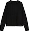 Order (Women) 'S Max Mara MaxMara Black Wool Cashmere Ribbed Crewneck Long Sleeve Sweater 1366142306008-ACCORDO