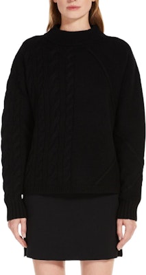 (Women) 'S Max Mara MaxMara Black Wool Cashmere Ribbed Crewneck Long Sleeve Sweater 1366142306008-ACCORDO Lookbook (Women) 'S Max Mara MaxMara Black Wool Cashmere Ribbed Crewneck Long Sleeve Sweater 1366142306008-ACCORDO
