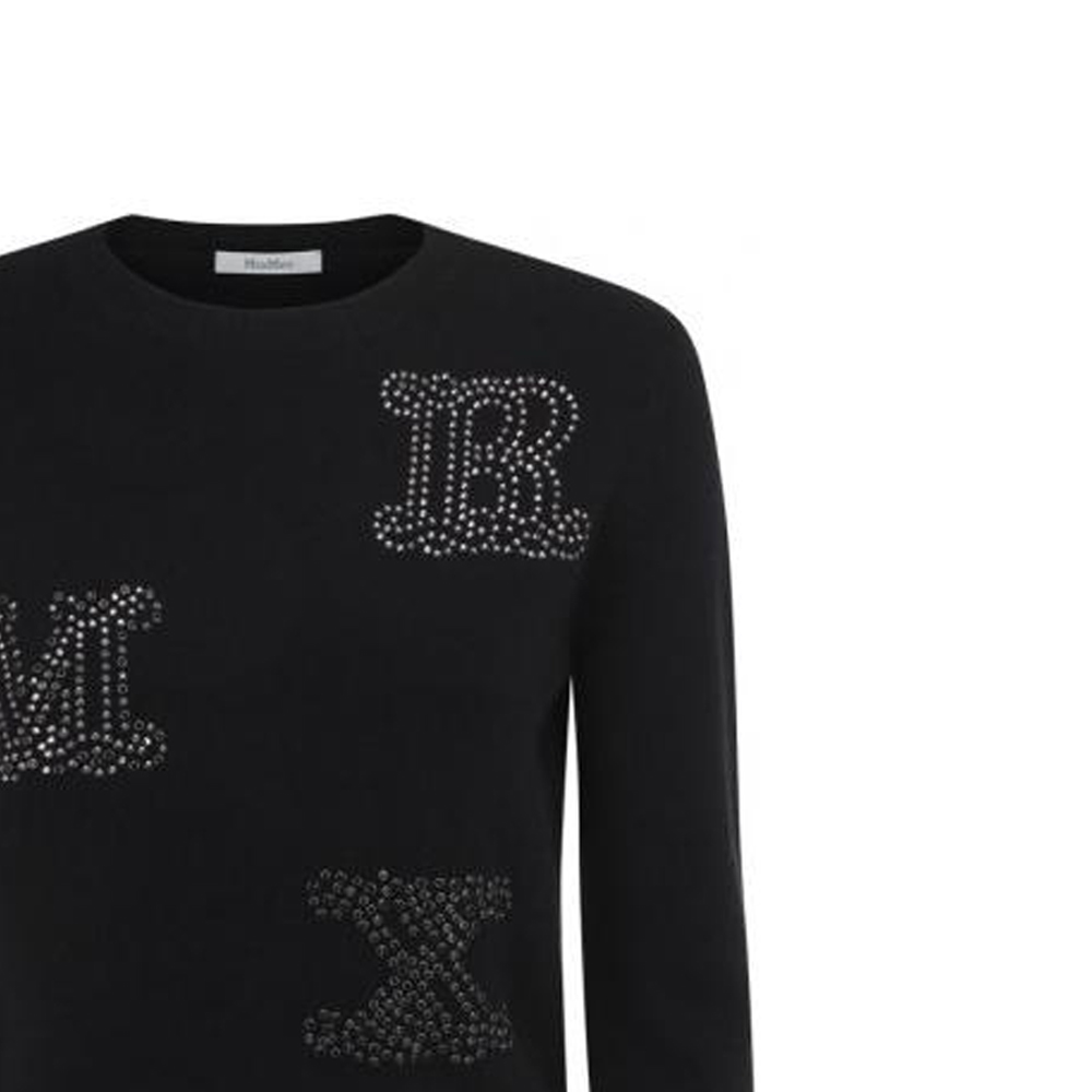 Lookbook (W) ‘S Max Mara マックスマーラ ブルーブラック ラインストーン 長袖プルオーバーセーター 13660429-600-010