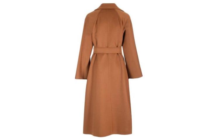 (Women) 'S Max Mara MaxMara  Brown Belted Mid-Length Coat with Solid Lapel Design 2310160539600-003 圖 3