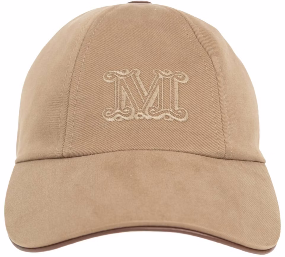 women-s-max-mara-max-mara-brown-cotton-logo-baseball-cap-4576044106