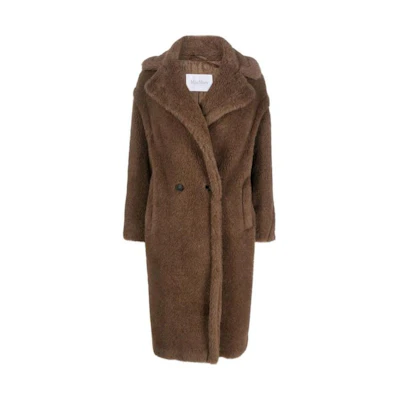 (Women) 'S Max Mara MaxMara Brown Double-Breasted Long Sleeve Casual Coat. 10160233600-003