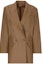 Order (Women) 'S Max Mara MaxMara Brown Double-Breasted Blazer Jacket with Long Sleeves 2310460539007-MIRKO