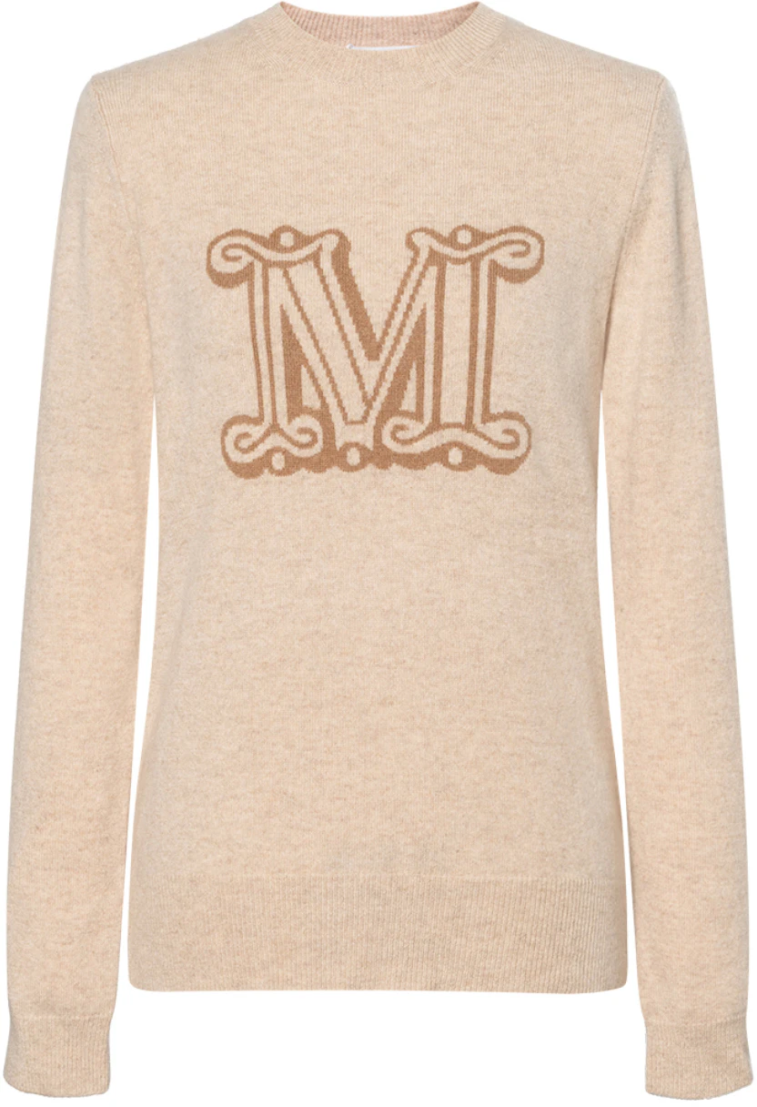 women-s-max-mara-max-mara-brown-long-sleeve-letter-print-crewneck-sweater-13661029600-002