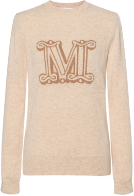 (W) ''S Max Mara 棕色字母印花长袖圆领毛衣 13661029600-002 Buy (W) ''S Max Mara 棕色字母印花长袖圆领毛衣 13661029600-002