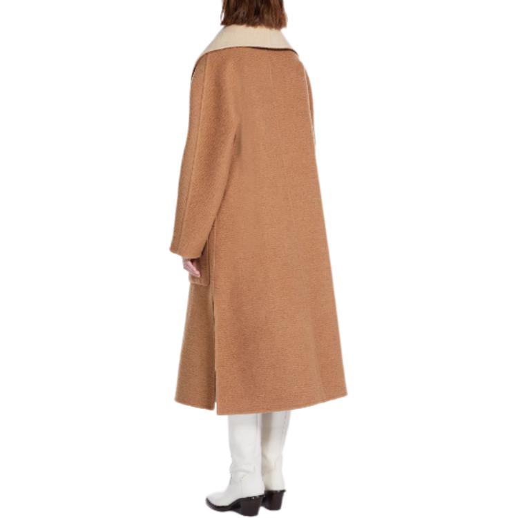(Women) 'S Max Mara MaxMara  Brown Long Mid-Length Loose-Fit Solid Coat. 1016103506001 圖 3
