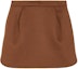 Buy (Women) 'S Max Mara MaxMara Brown Mid-Rise Casual Skirt with Back Zipper. 1106353606009-MIRANDA