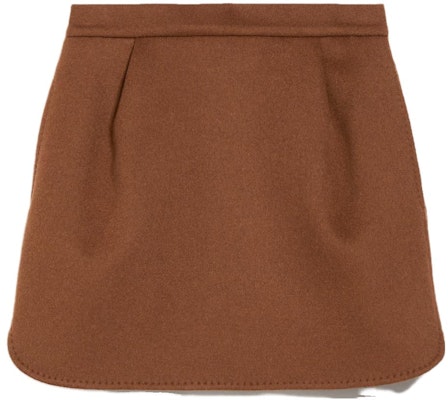 (Women) 'S Max Mara MaxMara Brown Mid-Rise Casual Skirt with Back Zipper. 1106353606009-MIRANDA Order (Women) 'S Max Mara MaxMara Brown Mid-Rise Casual Skirt with Back Zipper. 1106353606009-MIRANDA