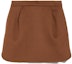 Order (Women) 'S Max Mara MaxMara Brown Mid-Rise Casual Skirt with Back Zipper. 1106353606009-MIRANDA