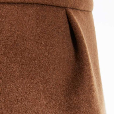 (Women) 'S Max Mara MaxMara Brown Mid-Rise Casual Skirt with Back Zipper. 1106353606009-MIRANDA Sizing (Women) 'S Max Mara MaxMara Brown Mid-Rise Casual Skirt with Back Zipper. 1106353606009-MIRANDA