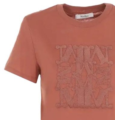 (W) 막스마라 브라운 로고 프린트 반팔 티셔츠 19460229600-007 Purchase (W) 막스마라 브라운 로고 프린트 반팔 티셔츠 19460229600-007