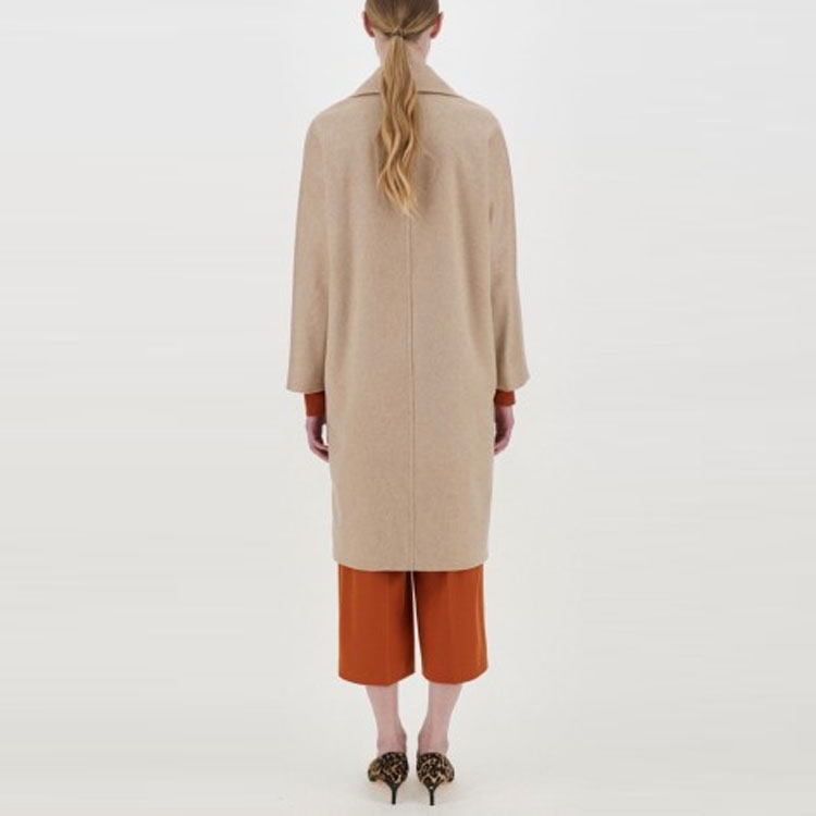 Shop (W) ''Max Mara Cokelat Jaket Panjang Lengan Panjang Solid'' 6016161306-003