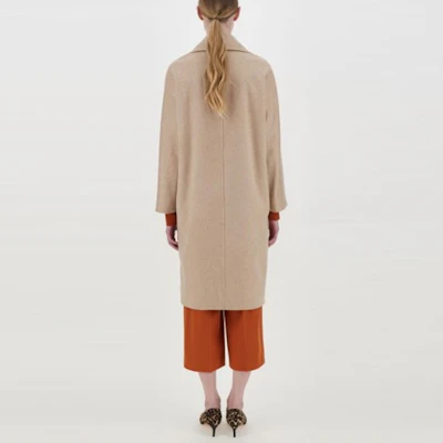 (W) ''Max Mara Cokelat Jaket Panjang Lengan Panjang Solid'' 6016161306-003 Shop (W) ''Max Mara Cokelat Jaket Panjang Lengan Panjang Solid'' 6016161306-003