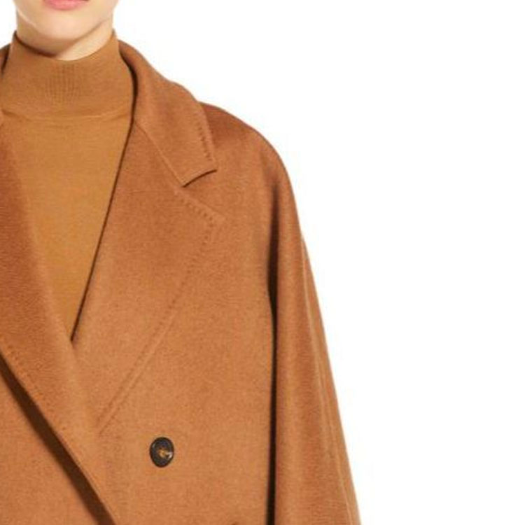 (Women) 'S Max Mara MaxMara  Brown Solid Double-Breasted Long Sleeve Coat. 1081043106 圖 5