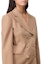 Purchase (Women) 'S Max Mara MaxMara Brown Solid Double-Breasted Long Sleeve Jacket 2319160333600-001