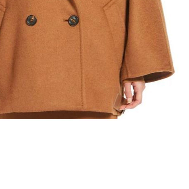 (Women) 'S Max Mara MaxMara  Brown Solid Double-Breasted Long Sleeve Coat. 1081043106 圖 6