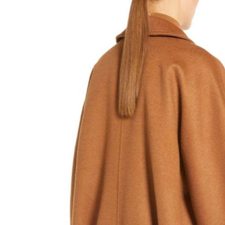 (Women) 'S Max Mara MaxMara  Brown Solid Double-Breasted Long Sleeve Coat. 1081043106 圖 7