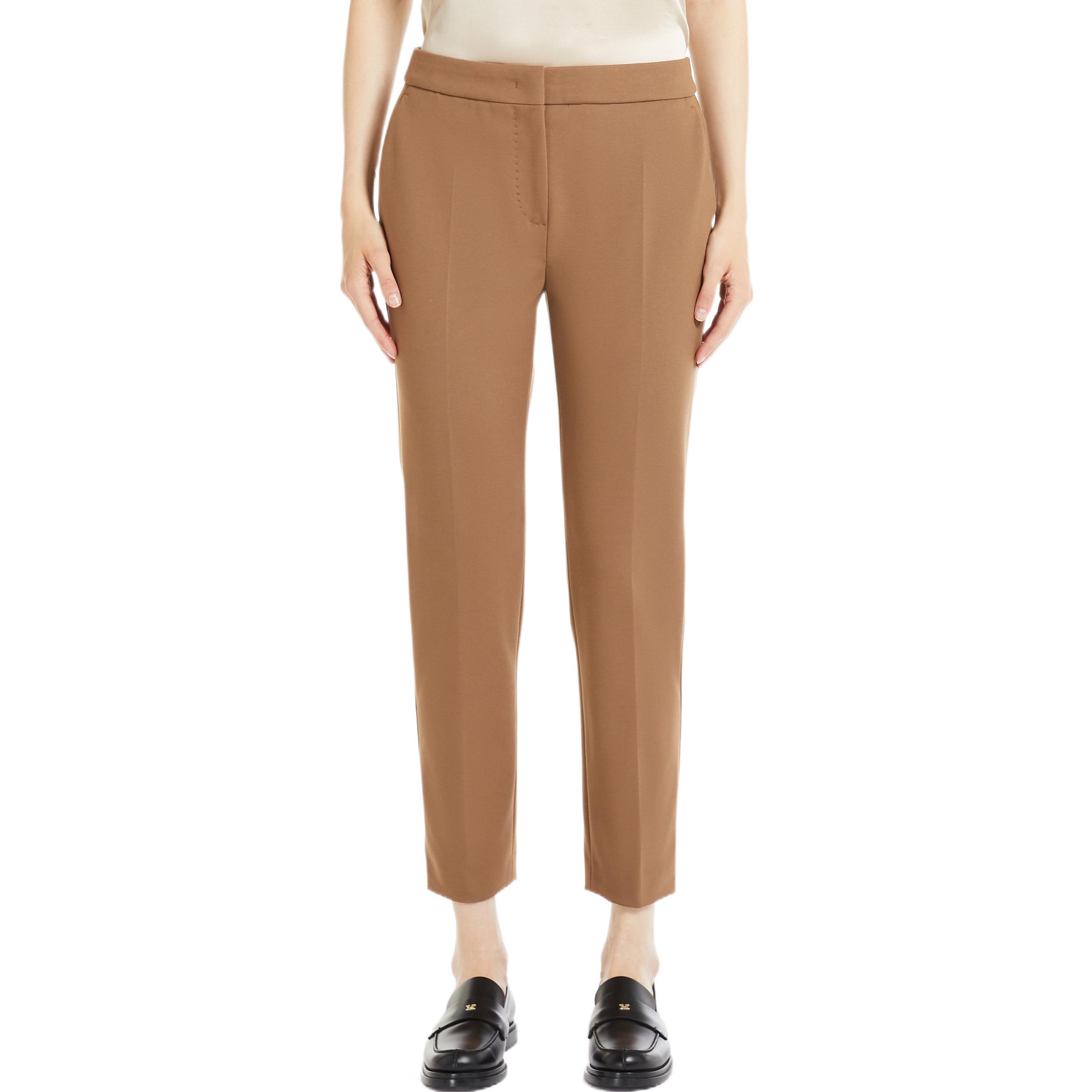 Lookbook (W) ''S Max Mara 棕色纯色针织直筒休闲裤 1786012906011PEGNO