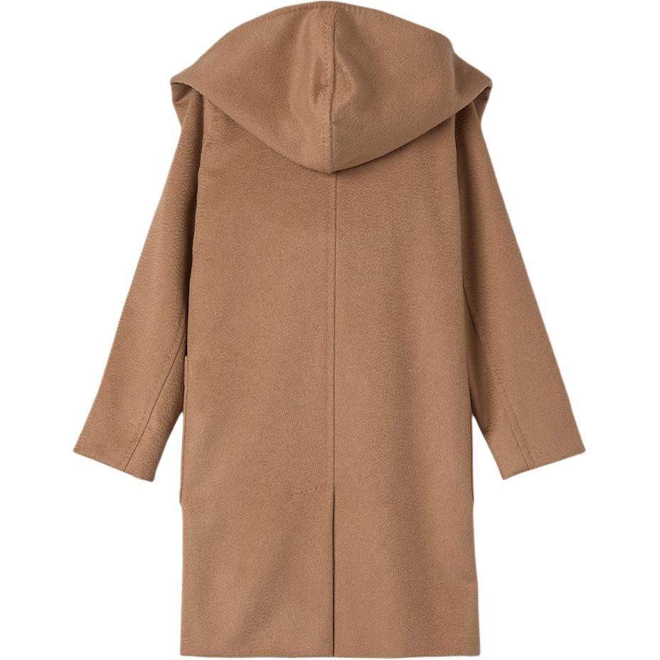 (Women) 'S Max Mara MaxMara  Camel Belted Hooded Long Sleeve Coat 10161323600-001 圖 4
