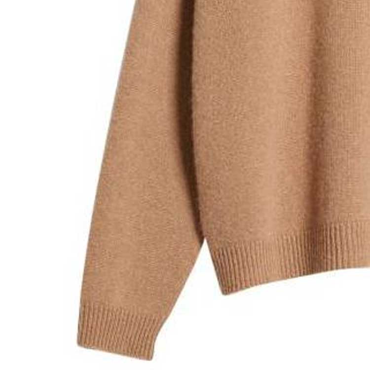 (Women) 'S Max Mara MaxMara  Camel Brown Jacquard Knit Cashmere Sweater Pullover 2313610131600-001 圖 5