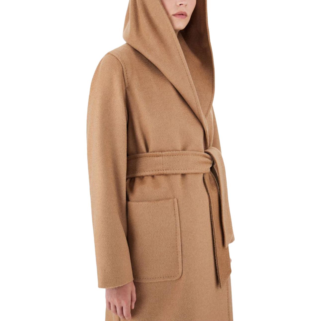 Details for (W) Abrigo Medio con Capucha y Cinturón Color Camel de ''S Max Mara. 1016183306001-RIALTO