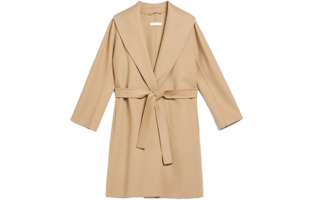 (Women) 'S Max Mara MaxMara  Camel Fitted Double-Faced Wool Jacket Coat. 9016033906045-MESSI