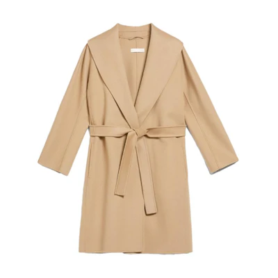 (Women) 'S Max Mara MaxMara Camel Fitted Double-Faced Wool Jacket Coat. 9016033906045-MESSI