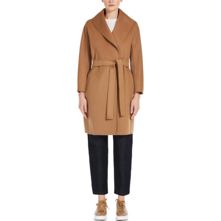 (Women) 'S Max Mara MaxMara  Camel Fitted Double-Faced Wool Jacket Coat. 9016033906045-MESSI 圖 3