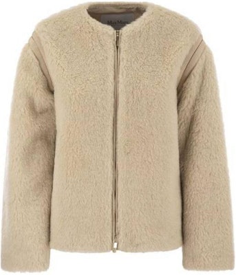 (Women) 'S Max Mara MaxMara Camel Solid Color Long Sleeve Zip-Up Jacket 2411081021600024 Order (Women) 'S Max Mara MaxMara Camel Solid Color Long Sleeve Zip-Up Jacket 2411081021600024