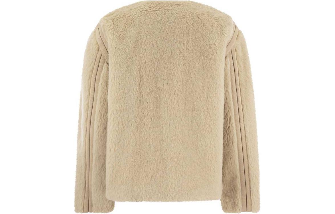 Lookbook (Women) 'S Max Mara MaxMara  Camel Solid Color Long Sleeve Zip-Up Jacket 2411081021600024