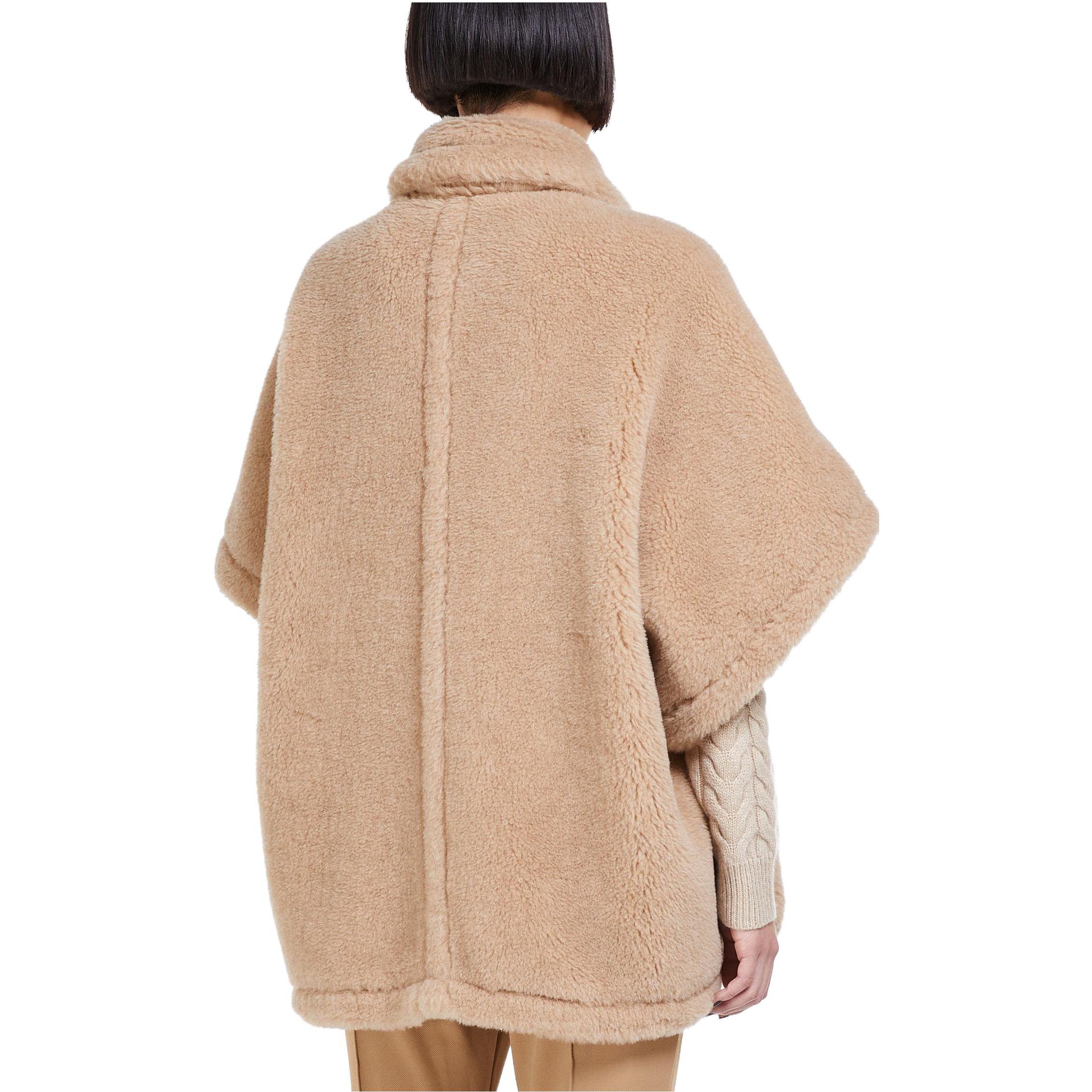 Purchase (W) 막스마라 캐주얼 솔리드 컬러 판초 케이프 - 카키 4736203306001-TEBE4