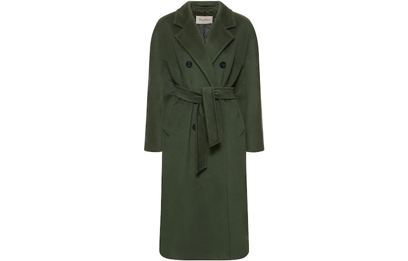 (Women) 'S Max Mara MaxMara  Classic Double-Faced Wool Coat in Dark Green. 2310180139000027-MADAME 圖 2