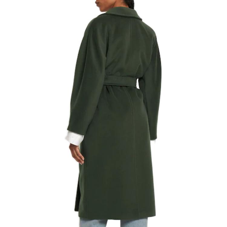 (Women) 'S Max Mara MaxMara  Classic Double-Faced Wool Coat in Dark Green. 2310180139000027-MADAME 圖 5
