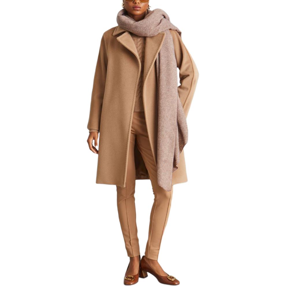 (Women) 'S Max Mara MaxMara  Classic Tie-Waist Long Coat in Khaki 1016033306-001 圖 3