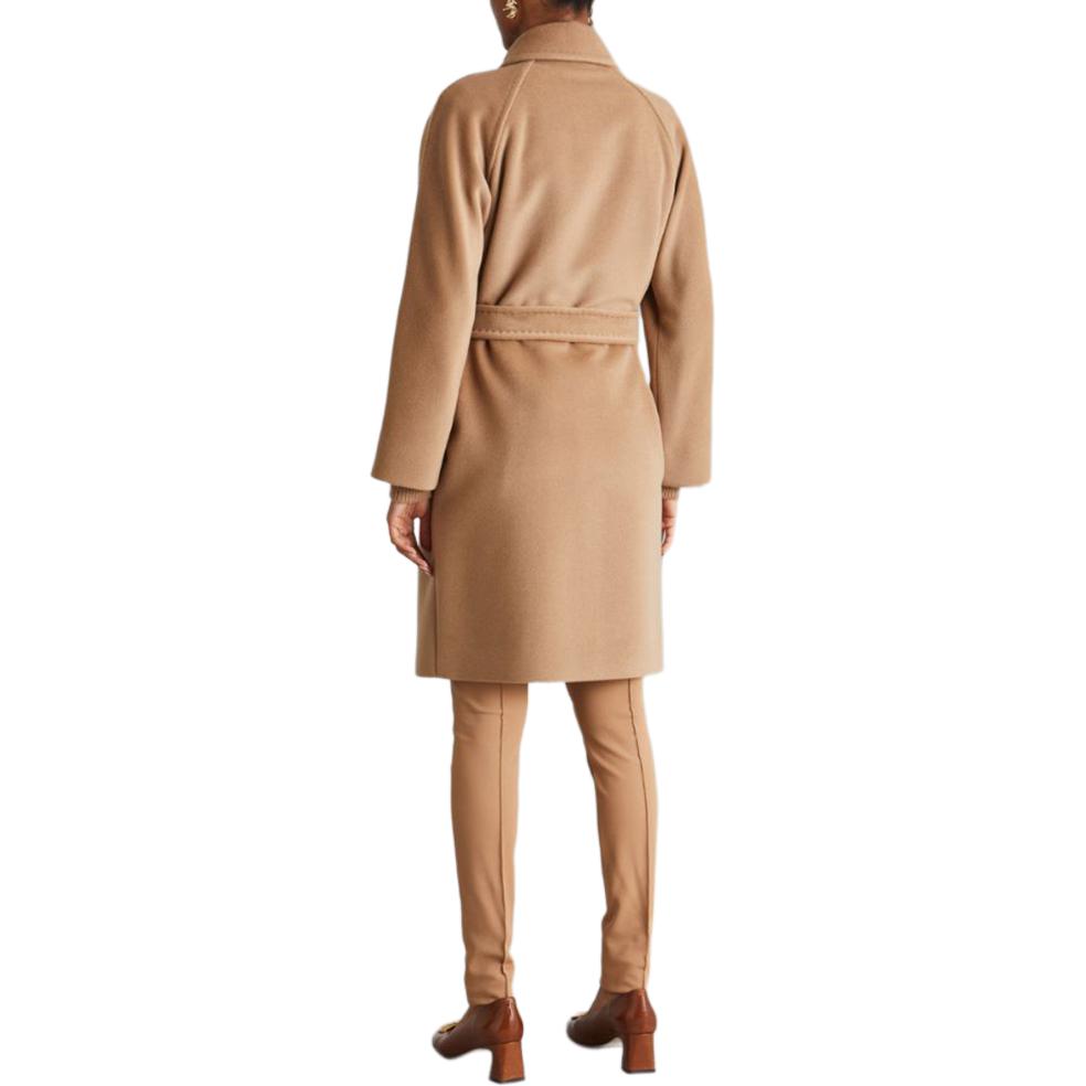 (Women) 'S Max Mara MaxMara  Classic Tie-Waist Long Coat in Khaki 1016033306-001 圖 4