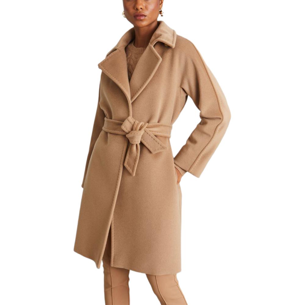 (Women) 'S Max Mara MaxMara  Classic Tie-Waist Long Coat in Khaki 1016033306-001 圖 5