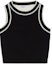 Buy (Women) 'S Max Mara MaxMara Contrast Border Round-Neck Cropped Tank Top Black 1361064206-008