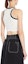 Purchase (Women) 'S Max Mara MaxMara Contrast Border Round-Neck Cropped Tank Top Black 1361064206-008